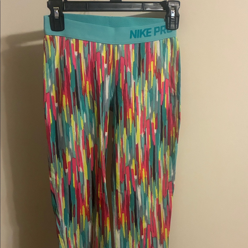 Nike Kids Multicolor Patterned Leggings